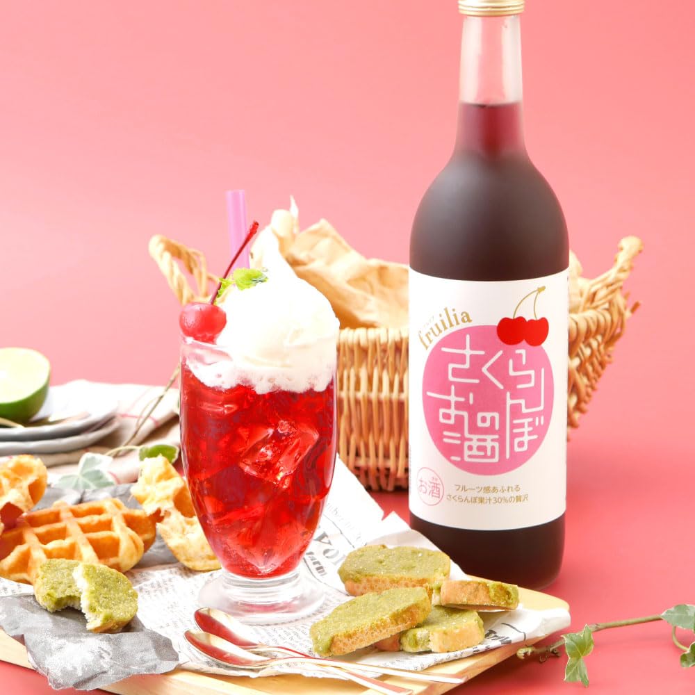 Amazon.co.jp: 中埜酒造 Kuni-Zakari フルリア さくらんぼのお酒 720ml